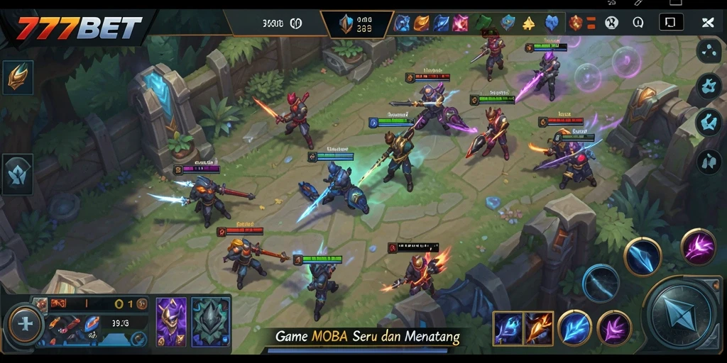 Gameplay seru dan intens dari 777BET dengan strategi MOBA.