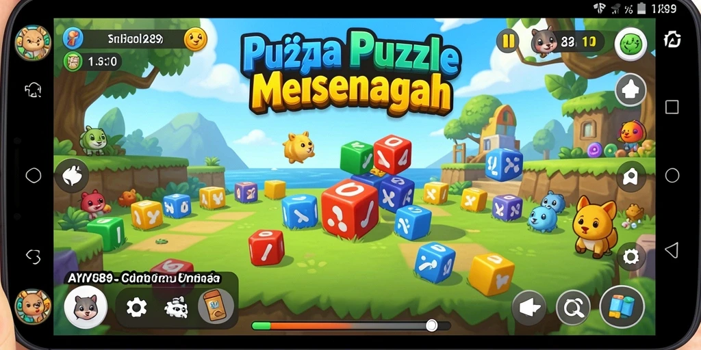 Tampilan menarik gameplay AYU89 dengan tantangan puzzle yang seru.