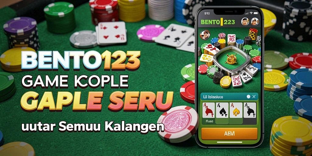Tampilan gameplay Gaple yang seru dalam BENTO123.