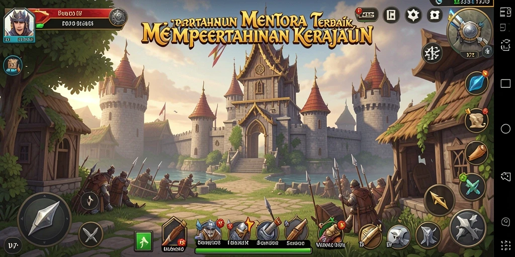 Screenshot D73 menampilkan aksi seru Tower Defense.