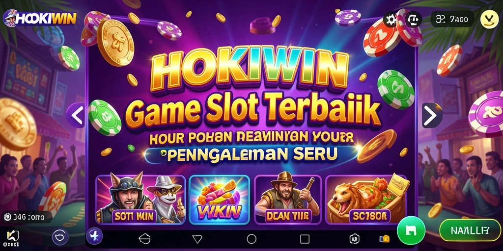 Tampilan gameplay Slot HOKIWIN yang memukau dan interaktif.