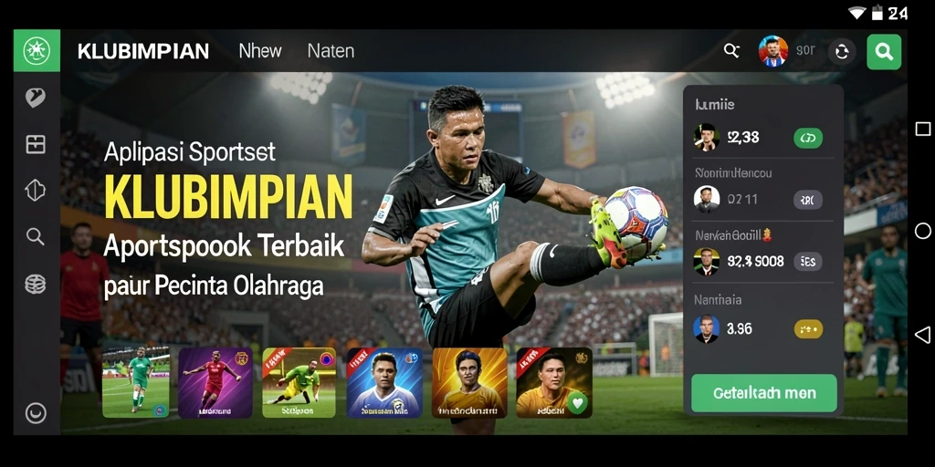 Tampilan gameplay taruhan olahraga yang memukau dari KLUBIMPIAN.
