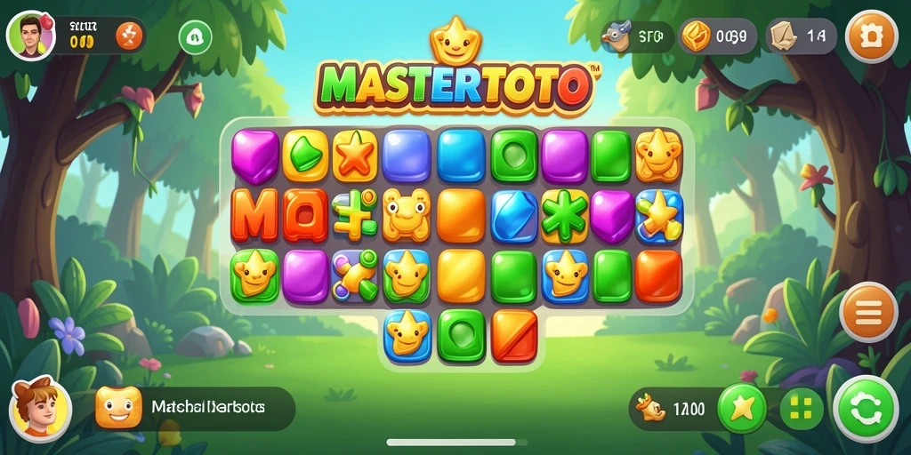 Tampilan gameplay <strong>MASTERTOTO</strong> yang menarik dengan berbagai warna cerah.