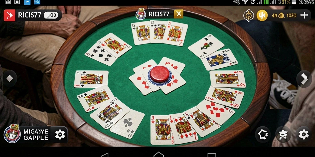 Tampilan menarik dalam permainan Gaple RICIS77 yang penuh aksi.