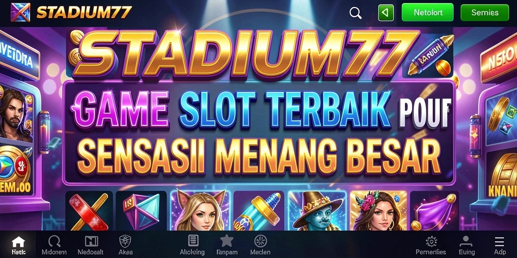 Screenshot STADIUM77 menampilkan gameplay Slot yang seru dan mengasyikkan.